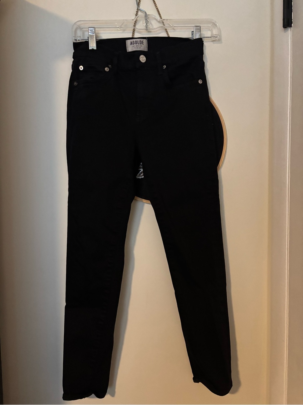 Agolde Women's Skinny Jeans in Black
